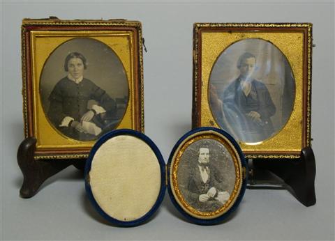 Appraisal: GROUP OF FOURTEEN CASED DAGUERREOTYPES DEPICTING MEN AND WOMEN Including