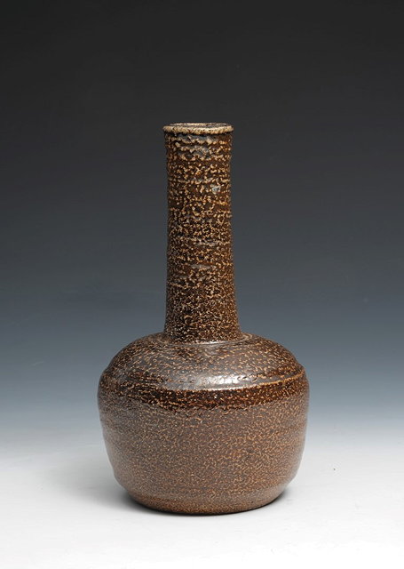 Appraisal: William Marshall British - at Leach PotteryVasespeckled brown glazeincised potter's