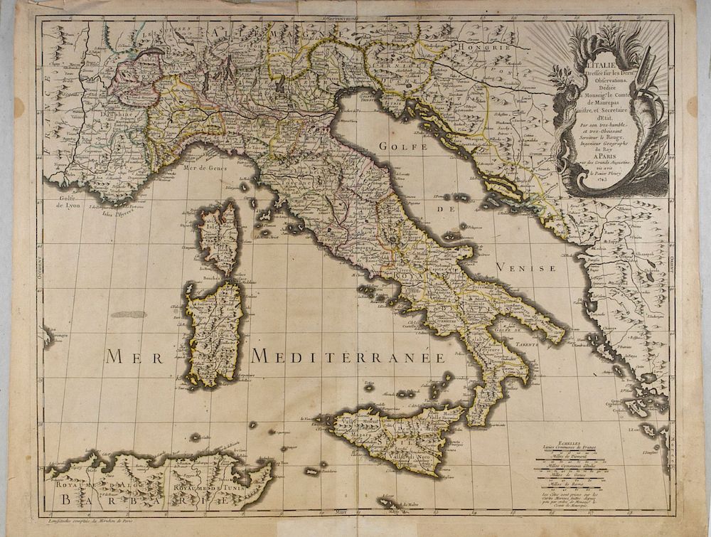 Appraisal: Grp Maps of Italy th- th c Group of th