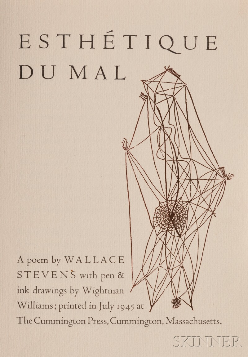 Appraisal: Stevens Wallace - Esthetique du Mal Cummington The Cummington Press