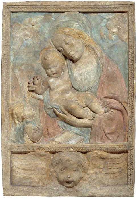 Appraisal: MAIANO BENEDETTO DA Florence Workshop Madonna and Child with John