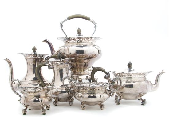 Appraisal: An English Silver Tea and Coffee Service Goldsmiths and Silversmiths