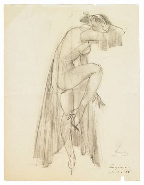 Appraisal: An Alberto Vargas original drawing plus an archive of the