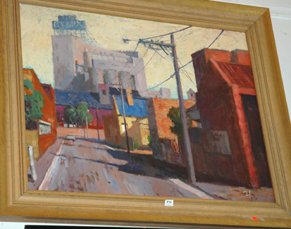 Appraisal: TAYLOR BACK STREETS RICHMOND OIL ON BOARD