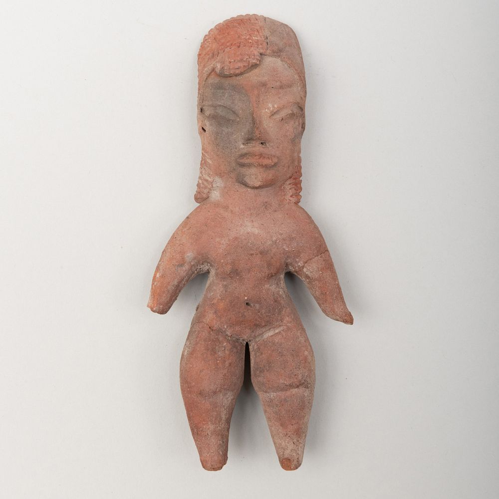 Appraisal: Pre-Columbian Terracotta Figure Tlatilco Together with an Olmec Terracotta Bust