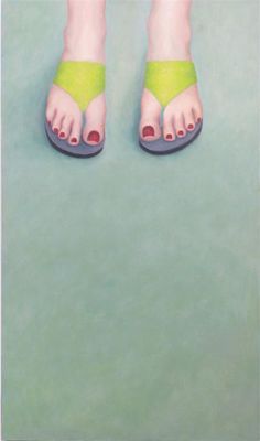 Appraisal: Feet ' by Nicola Green acrylic on board dated signed