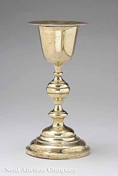 Appraisal: An Irish Victorian Silver-Gilt Chalice with Paten Sam LeBass Dublin