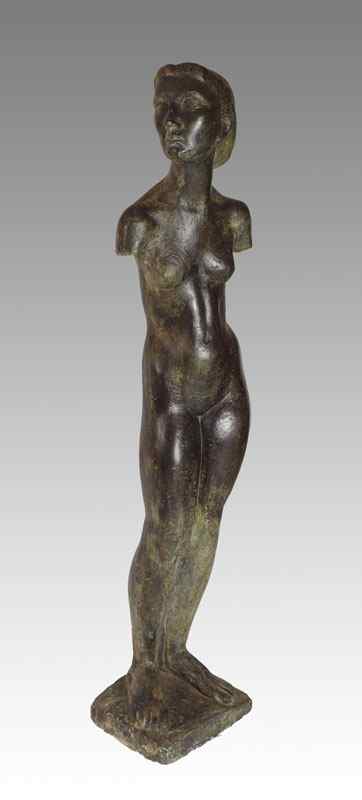 Appraisal: UMLAUF Charles American - Standing Female Nude Plaster Sculpture With