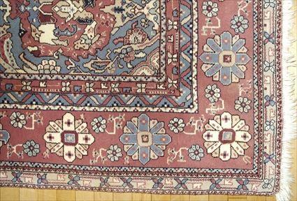 Appraisal: Caucasian-Style Carpet with Pink-Ground Approx x in