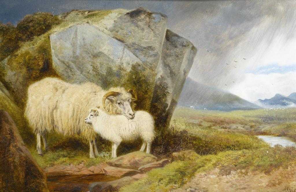 Appraisal: RICHARD ANSDELL RA - EWE AND LAMB signed with initials