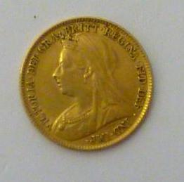 Appraisal: A VICTORIAN GOLD HALF SOVEREIGN old head