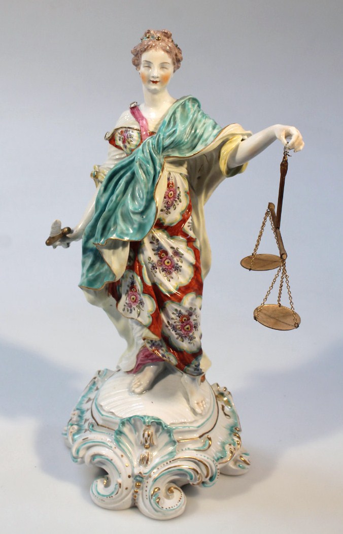 Appraisal: A late thC early thC porcelain figure of Laustatiea Lady