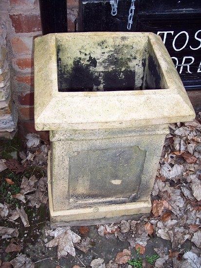 Appraisal: A square chimney pot by H Doulton Co cm high