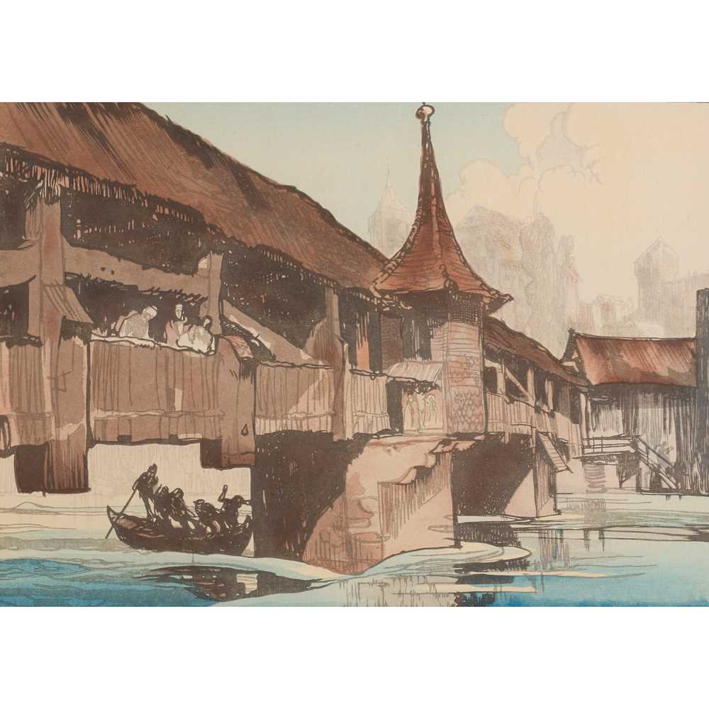 Appraisal: SIR FRANK BRANGWYN BRITISH - YOSHIJIRO MOKUCHU URUSHIBARA JAPANESE -