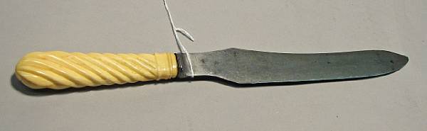 Appraisal: An ivory-mounted Green River Works carving knife The inch single