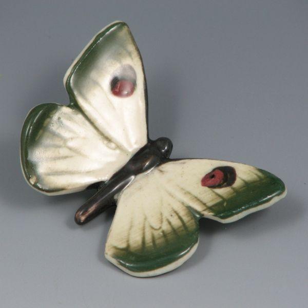 Appraisal: Weller miniature butterfly figurine Unmarked Mint wide