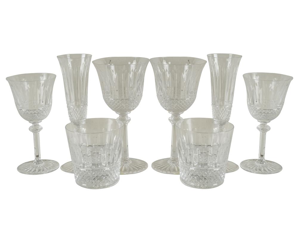 Appraisal: ST LOUIS CRYSTAL DRINKS SERVICEmarked to undersides comprising old fashioned