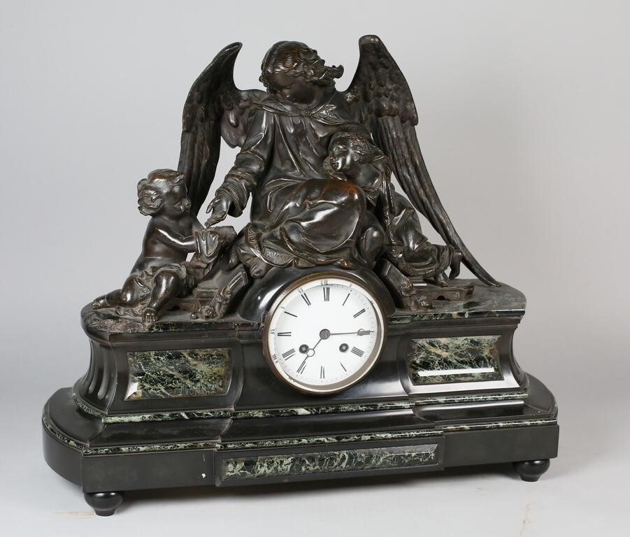 Appraisal: TH CENTURY JAPY FRERES MANTLE CLOCK th century Japy Freres