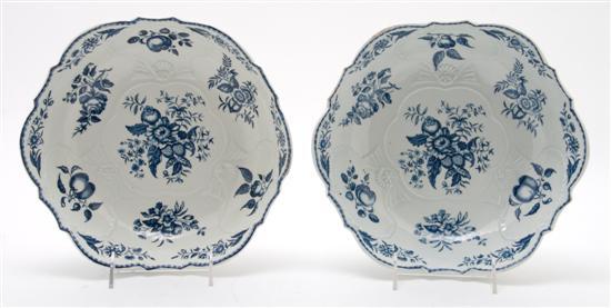 Appraisal: Near Pair of Worcester Center Bowls late th century each