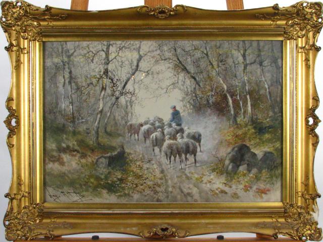 Appraisal: Hugo Anton Fisher CA - x watercolor signed lower left