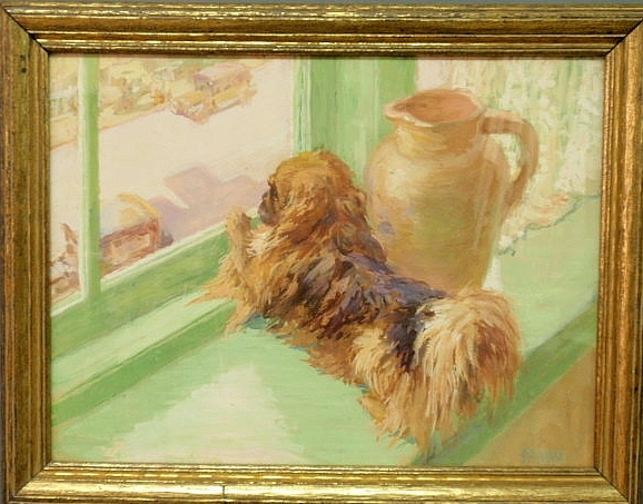 Appraisal: Bonsall Elizabeth Fearne American - watercolor painting of a Pomeranian