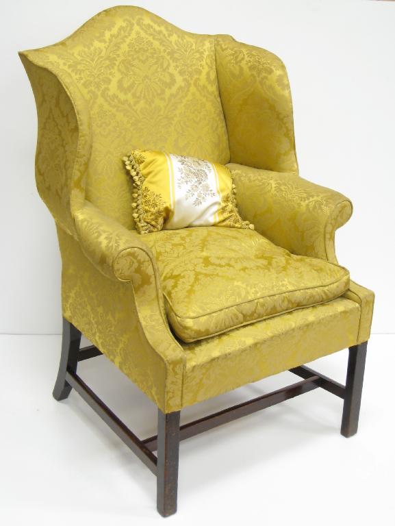 Appraisal: A th Century Wing Armchair of the Georgian style with