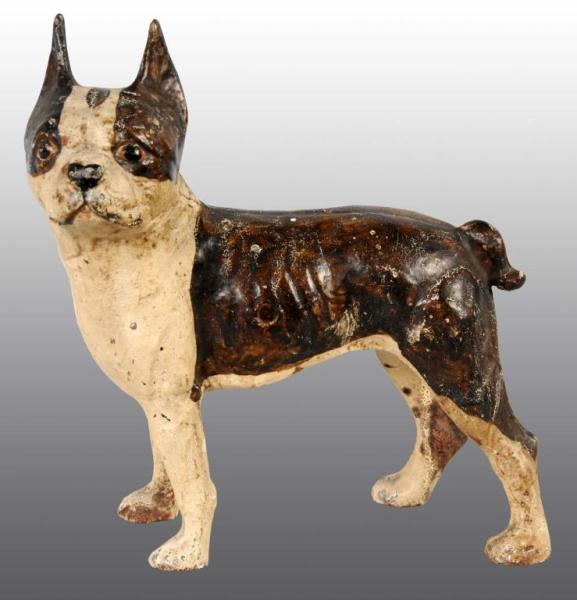 Appraisal: Cast Iron Boston Terrier Doorstop Description Full figure Boston Terrier