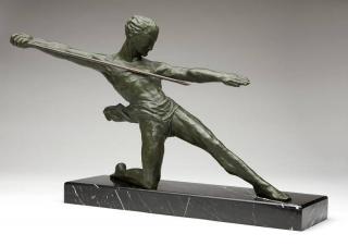 Appraisal: Michel Decoux ''The Warrior'' circa s signed in the bronze