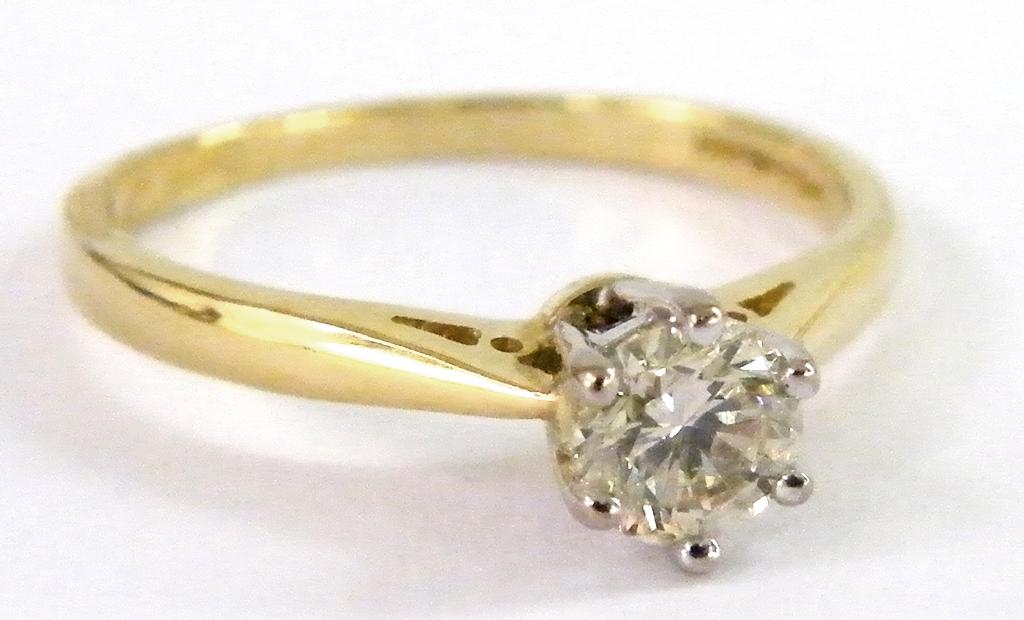 Appraisal: ct diamond solitaire ring