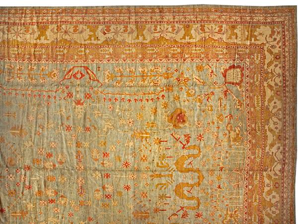 Appraisal: A Contemporary Oushak carpet Anatolia size approximately ft x ft