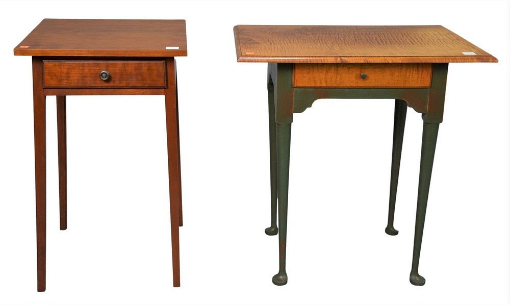 Appraisal: Two Eldred Wheeler Queen Anne Style Stands one having a