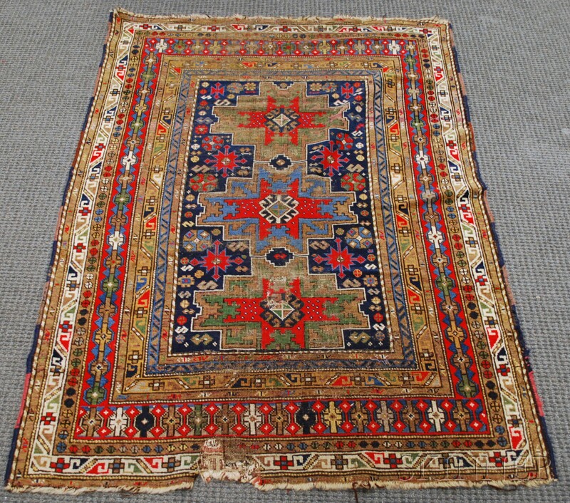 Appraisal: Kuba Rug th century ft in x ft in