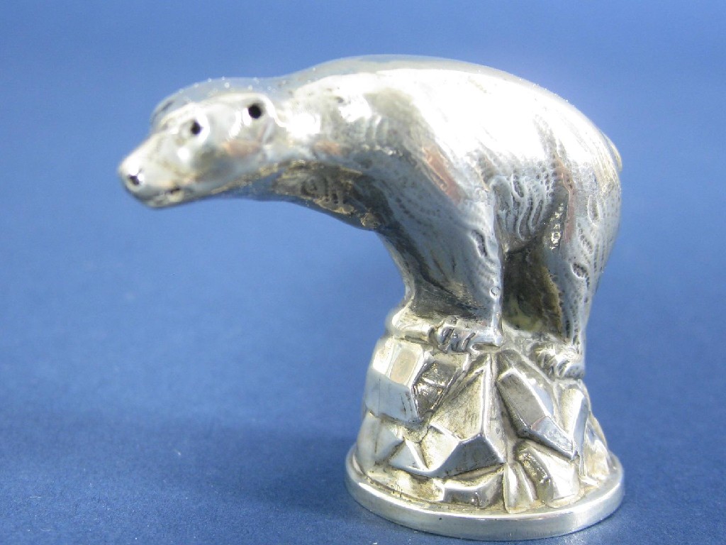 Appraisal: A Continental silver Pepperette in the form of a miniature