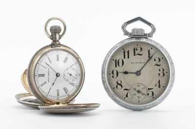 Appraisal: Two Pocket Watches South Bend and Seth Thomas Containing a