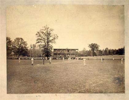 Appraisal: pieces American th-Century Photos - The Game of Cricket Game