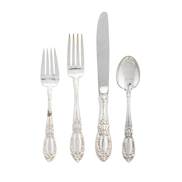 Appraisal: TOWLE KING RICHARD STERLING FLATWARE SERVICE Condition Report