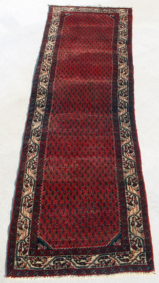 Appraisal: ANGLIS HAMADAN CARPET RUNNER Approx ' '' x ' ''