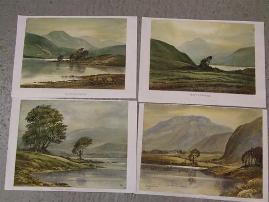 Appraisal: Keith Burtonshaw four watercolours of the lake district two of