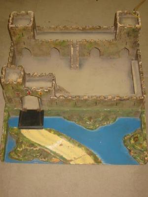 Appraisal: A Binbak Models Bradford toy fort wood and painted construction