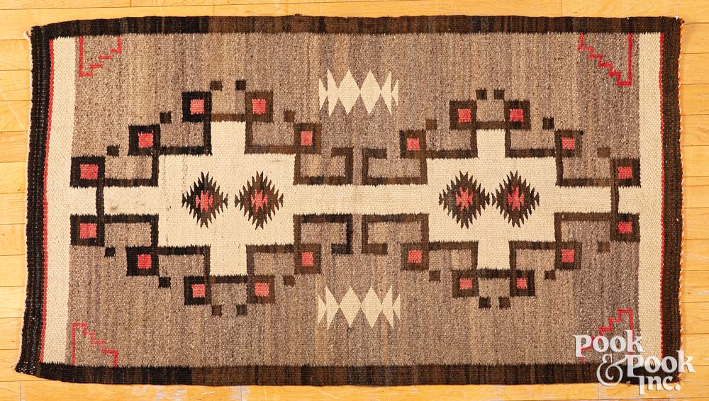 Appraisal: Navajo Indian regional rug Navajo Indian regional rug early mid