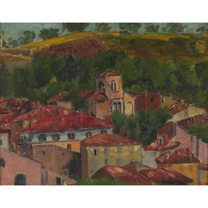 Appraisal: Reginald Markham American th century California Scene c oil on