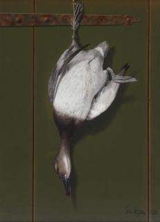 Appraisal: George Cope - Canvasback on a Door signed and dated