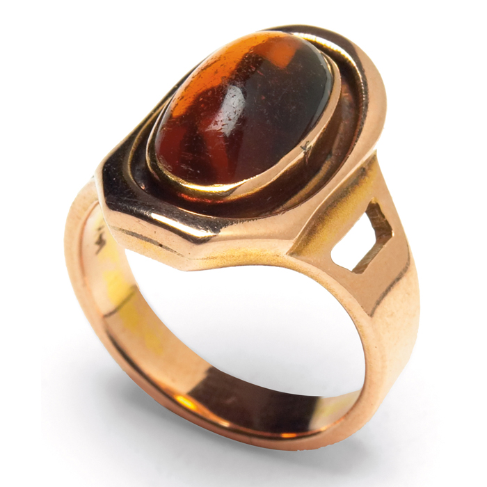 Appraisal: Kalo ring k gold with a central citrine stone marked