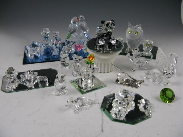 Appraisal: Group of Crystal Items most appear to be Swarovski all