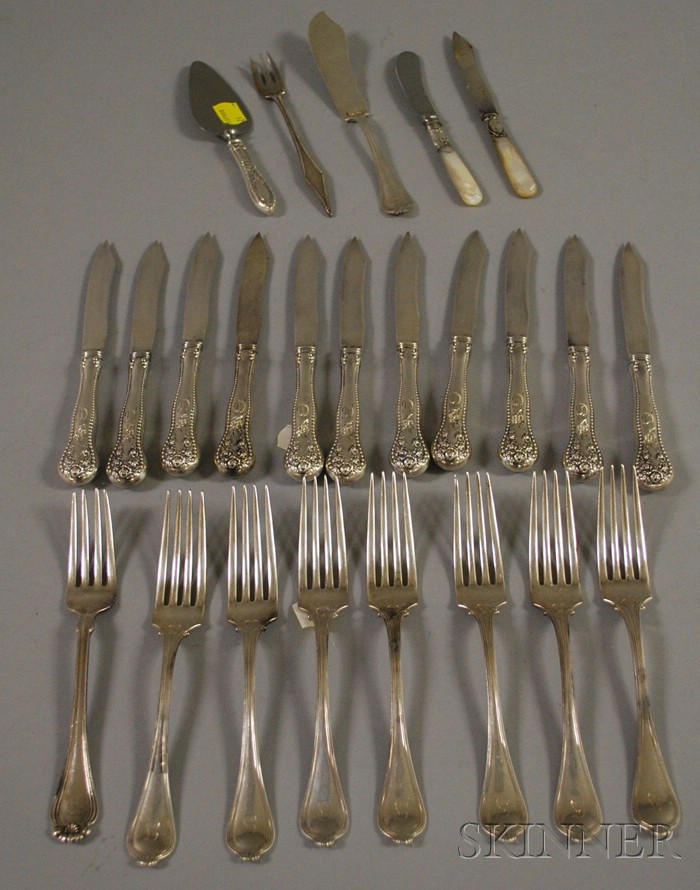 Appraisal: Approximately Twenty-one Sterling Silver Flatware including set of eleven Gorham