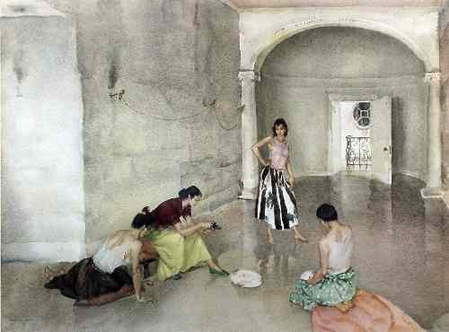 Appraisal: William Russell Flint - - Artists proof coloured print -