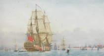 Appraisal: Harold Wyllie English - His Majesty's Ship Royal William guns