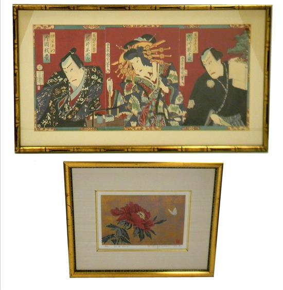 Appraisal: ASIAN two th th C Japanese prints first by Toyohara