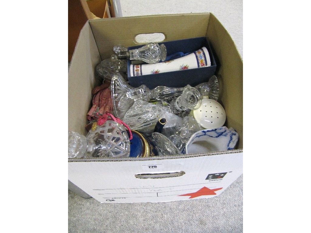 Appraisal: Boxed lot of assorted glassware and ceramics