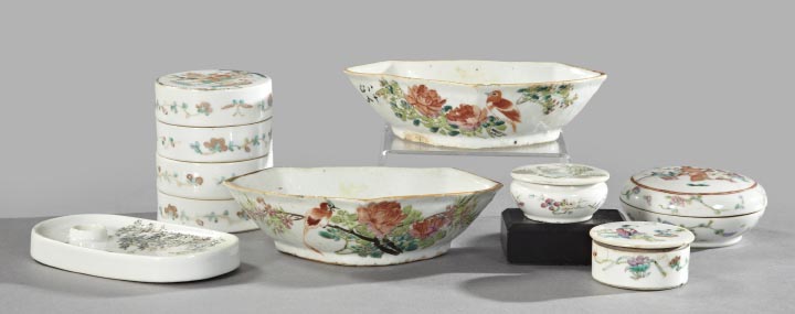 Appraisal: Diverse Seven-Piece Collection of Antique Chinese Porcelain consisting of a